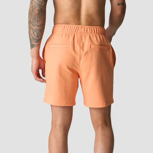 Shorts en molleton pour homme, taille mi-haute élastique, personnalisés, de haute qualité, 100% coton, matière en tissu éponge et respirante - Product Image 2