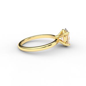 OEM Oval Lab Grown <b>Diamond</b> Ring In 9kt Rose / Yellow / White Gold Fine Jewelry - Product Image 4