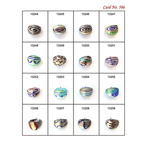 Cuentas de anillo de cristal de Murano hechas a mano brillantes, calidad Premium, diseño elegante único, Ideal para la fabricación y decoración de joyas - Product Image 2