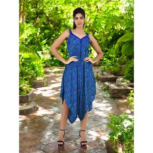 Women's Boho Silk Jumpsuit Comfortable Hippie Overalls <b>Flowy</b> Halter Backless Festival Pants for Beach Wear Lightweight Summer - Product Image 4