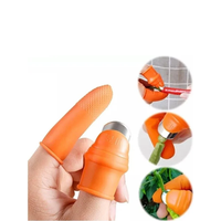 Éplucheur manuel ergonomique en silicone avec protège-doigts et couteau à ongles - Lot de 6, lavable au lave-vaisselle, lavage à la main uniquement, outil pour fruits et légumes