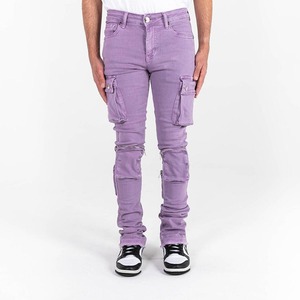 Best Quality Custom Men Casual <b>Jeans</b> Pants Winter Breathable Canvas <b>Elastic</b> Waist OEM Stylish - Product Image 5