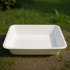 Bac à nourriture en mélamine (25x25x8cm) Blanc 902 - Product Image 3
