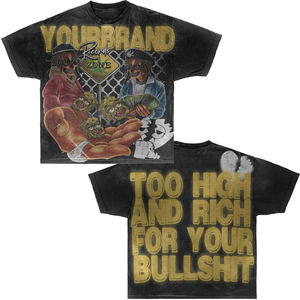 เสื้อยืดผู้ชายวินเทจซักได้เสื้อยืดผ้าฝ้าย100เปอร์เซนต์ทรงหลวมพอดีตัวเสื้อยืดกราฟิกพิมพ์ลาย DTG เสื้อพลอยเทียม - Product Image 3