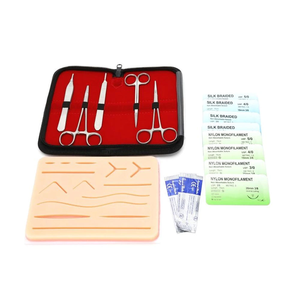 Kit de suture chirurgical personnalisé Kit complet de formation à la pratique de la suture pour les étudiants en médecine avec tampon cutané pour la pratique de la suture - Product Image 1