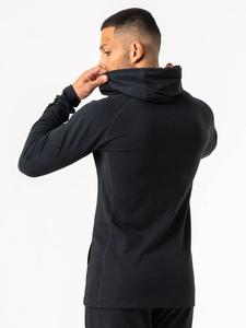 Sudaderas con Capucha Negras, Estampado Personalizado, Talla Grande, con Cierre, 100% Algodón de Rizo, Estilo Vintage, con Cierre, Sudadera Deportiva - Product Image 3
