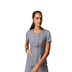 Conjuntos de uniformes de control de calor con camisa de manga corta y cuello alto para clínicas de verano - Product Image 6