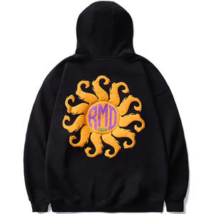 Sudadera con capucha de gran tamaño personalizada del fabricante, peso pesado de alta calidad, 100% algodón, logotipo de impresión 3D Puff para hombres, para otoño - Product Image 5