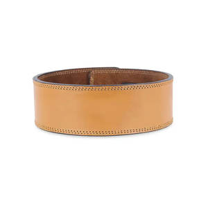 Faible quantité minimale de commande approvisionnement direct d'usine en cuir véritable ceinture de levage de puissance Logo personnalisé disponible avance Durable anti-dérapant poignée ferme - Product Image 3