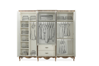 Ensemble de chambre à coucher Carmen en chêne massif traditionnel, pliable, confortable et luxueux, modèle de haute qualité DS23123