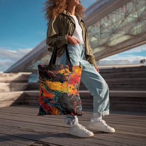 Bolso de mano de cuero personalizado por sublimación, bolsos de mensajero de hombro, ropa informal, bolso de mano con estampado de moda - Product Image 3