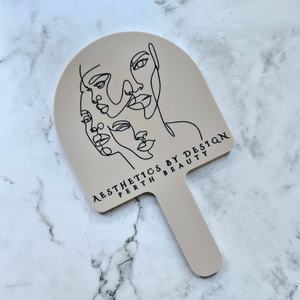 Meilleur accessoire pour cils et sourcils Miroir de décoration de <span class=keywords><strong>salon</strong></span> en acrylique Miroir à main pour le maquillage Miroir à main compact Miroir de maquillage pour coiffeuse de luxe - Product Image 1