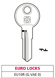 Chiave Asc Eu10r (g. Vae 0) Euro Locks - Product Image 1