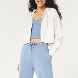 Sudadera con capucha de tendencia superior para mujer, venta al por mayor, estilo informal de fábrica liso, sudadera lavable de tu marca para mujer - Product Image 2