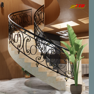 Garde-corps d'escalier en fer forgé à la main, artisanat traditionnel et durabilité moderne pour une conception d'escalier durable - Product Image 6