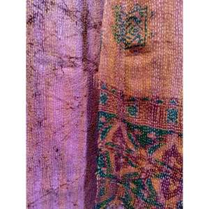 Pañuelo de Seda Vintage con Bordado 85x210cm, Diseño Inspirado en el Templo Spice - Product Image 1