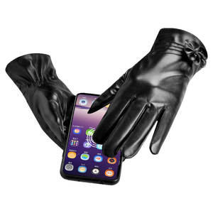 Gants en cuir d'agneau de haute qualité classiques pour femmes, vente en gros, mode d'hiver pour femmes - Product Image 5