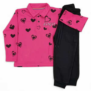 ชุดวอร์มสำหรับเด็กแบบลำลองระบายอากาศผลิตจากปากีสถานชุดวอร์มกีฬาสีพื้นชุดวิ่งชุดผ้าฝ้ายโพลีเอสเตอร์น้ำหนักเบาขนาดพิเศษ - Product Image 5