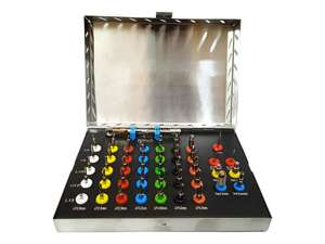 ชุดดอกสว่านปลูกฝังรากฟันเทียมแบบกรวย พรีเมียม ยูนิเวอร์แซล 42 ชิ้น ชุดดอกสว่านผ่าตัด พร้อมทอร์ค แร็คเช็ต แบบใช้มือ ผลิตจากสแตนเลสเกรด A+ - Product Image 2