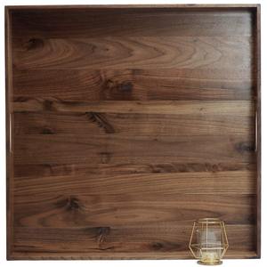 Plateau de service carré en bois avec caractéristiques écologiques Couleur bois naturel Produit de Offre Spéciale Échantillon gratuit - Product Image 1