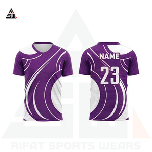 Camiseta de Fútbol Personalizable con Patrón Sólido, Técnica de Corte Automatizado OEM, Ropa Deportiva para Hombres, Mujeres y Adultos, Nombre del Equipo, Logotipo, 100% - Product Image 6