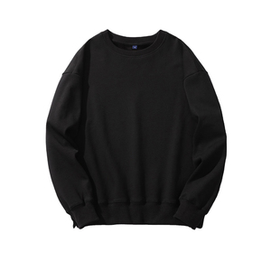 Sweat-shirt en coton surdimensionné pour homme, respirant, séchage rapide, pour logo personnalisé, broderie 3D, col rond, pull à capuche - Product Image 3