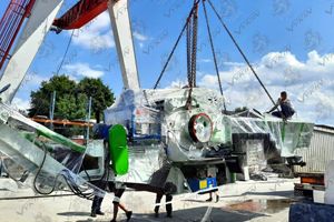 Meuleuse à bois 12TPH USA-pour le recyclage du bois et de la biomasse-Qualité USA-Expédition DDP incluse-Meuleuse horizontale VYKIN 12-HG - Product Image 2