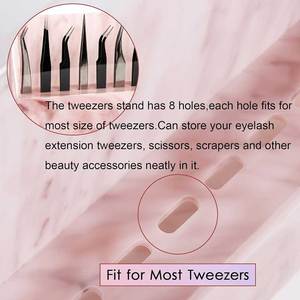 Organisateur de pinces professionnel en acrylique et plastique durable avec options personnalisables pour les maquilleurs et les techniciens en cils - Product Image 6