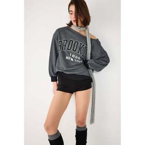 Sweat-shirt décontracté imprimé Brooklyn 100% coton quotidien - Product Image 4