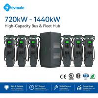 Split DC EV Distributeur De Charge 480kW 640kW Charge Super Rapide Chargeur OCPP Support Extérieure Électrique Véhicule Station De Recharge