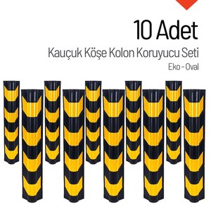 Protector de Esquinas Ovalado Ecológico de 10 Piezas para Equipos de Estacionamiento - Product Image 5