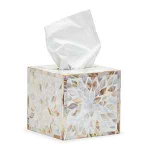 Boîte à mouchoirs en incrustation d'os de luxe MOP Accueil Hôtel Table décorative Accessoires Prix bon marché - Product Image 2