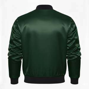 Chaqueta Varsity Larga de Lona con Logotipo Personalizado |   Diseño Frontal de Exhibición |   Parches de Letras Vintage para Hombre |   Ropa de abrigo con forro polar a prueba de viento - Product Image 2