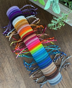 สร้อยข้อมือเซิร์ฟถักคุณภาพสูง สร้อยข้อมือเชือกปมสี่เหลี่ยม - Product Image 3