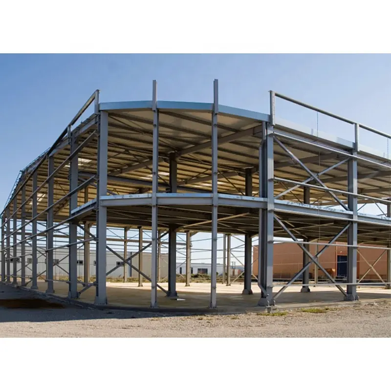 Hangar de armazém portátil profissional com estrutura de aço para construção metálica de baixo custo