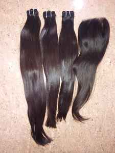 Extensiones de cabello humano indio a granel 100% Virgin Remy Single Drawn Material de alta calidad - Product Image 5