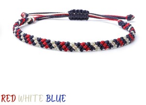 Handmade Boho Surf Waxed Thread Bracelet / Anklet for <b>Men</b> and Women - Waterproof - Product Image 2