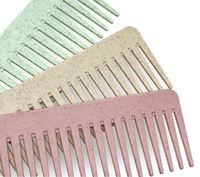 Brosse à Cheveux en ABS et Silicone à Logo Personnalisé avec Peigne Démêlant à Dents Larges, Masseur de Cuir Chevelu et Brosse de Shampoing pour Cheveux Bouclés Humides ou Secs
