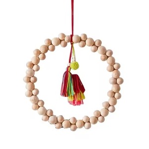 Encantadores adornos colgantes de Navidad de madera Decoración de árbol rústico Celebración de vacaciones - Product Image 6