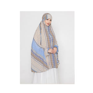 เสื้อผ้าอิสลามสำหรับผู้หญิงแบบดั้งเดิมพิมพ์ลายดอกไม้แขนเต็มของ Namaz Makhna ฮิญาบออกแบบได้ตามต้องการ - Product Image 1