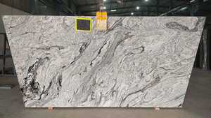 Carreaux de dalle de granit blanc moderne finition de surface flammée polie garantie d'un an pour cuisine salle de bain extérieure ou villa - Product Image 2