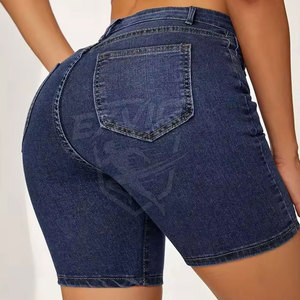 Shorts de Mezclilla para Mujer, Diseño Personalizado OEM, Cintura Media, Venta Directa de Fábrica, Tela Transpirable - Product Image 6