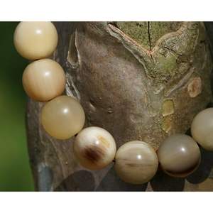Corne de vache de buffle moderne écologique perles en vrac faites à la main naturel blanc brun rond perles unisexes pour accessoires de bijoux perlés - Product Image 3