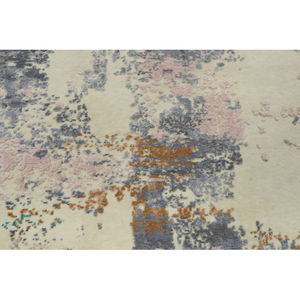 Grand tapis lavable antidérapant en laine brodée tibétaine de style hôtel moderne, tapis à motif de boucle noué à la main, ensembles de tapis - Product Image 1