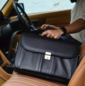 Sacoche pour ordinateur portable en cuir élégante pochette étanche pour ordinateur portable mallette unisexe légère pour hommes sacoche pour ordinateur portable en cuir - Product Image 3