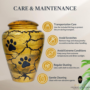 Handcrafted Wooden Cremation <b>Urns</b> Customized cat paw engraving Cremation <b>Urns</b> <b>Large</b> (220 cu in) & Keepsake (3 cu in) - Product Image 3