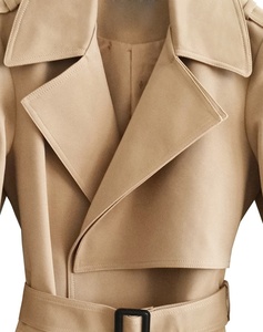 Chaqueta de mezcla de lana de invierno sólida para mujer Abrigo de gran tamaño con forro de lino para otoño Moderno y cómodo - Product Image 5