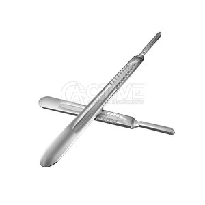Poignée de scalpel de haute qualité pour l'utilisation d'instruments chirurgicaux et médicaux Poignée de scalpel en acier inoxydable - Product Image 1
