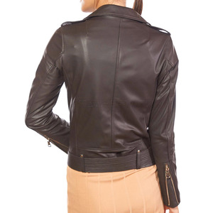 Dernière meilleure qualité veste en cuir pour femmes couleurs personnalisées respirant tricoté prix de gros vestes en cuir personnalisées - Product Image 3