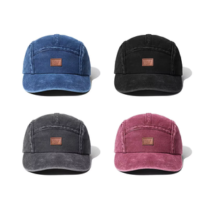 Gorra de Béisbol de 5 Paneles de Algodón Lavado de Alta Calidad Personalizada 2026 con Gorra Trucker de 5 Paneles de Skateboard - Product Image 6